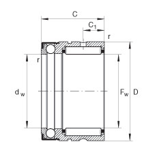 Bearing NX25-Z INA