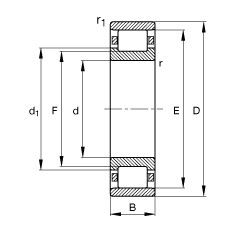 Bearing N319-E-M1 FAG