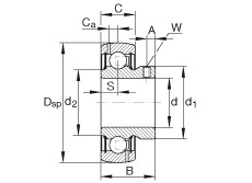 Bearing GAY008-NPP-B-AS2/V INA