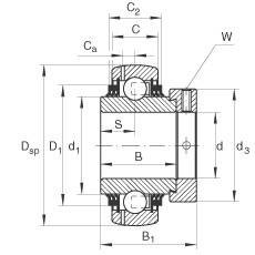 Bearing GE50-KTT-B INA