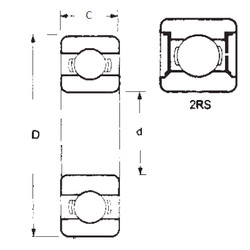 Bearing 6319-2RS FBJ