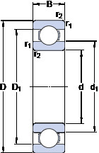 Bearing 61830 SKF