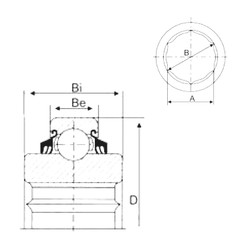 Bearing W208PPB21 CYSD