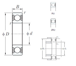 Bearing 6317-2RU KOYO