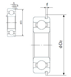 Bearing 6318NR NACHI