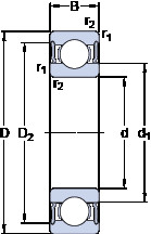 Bearing W 6203-2RS1/VP311 SKF