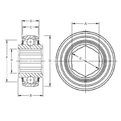 Bearing G206KRRB6 Timken