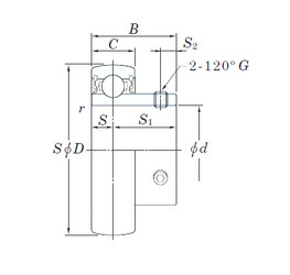 Bearing UCX18 KOYO