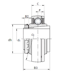 Bearing UK216+H2316 ISO