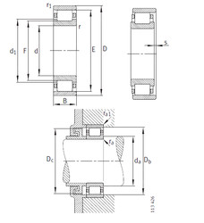 Bearing N334-E-M1 FAG