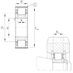 Bearing RN330-E-MPBX FAG