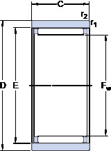 Bearing RNAO 100x120x30 SKF