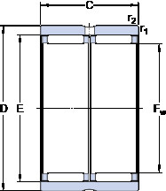 Bearing RNAO 40x50x34 SKF