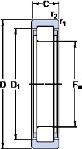 Bearing RNU 2208 ECJ SKF