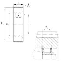 Bearing RSL182208-A INA