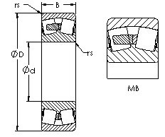 Bearing 23240MB AST