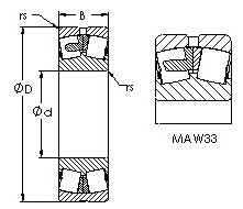 Bearing 23328MAC4F80W33 AST