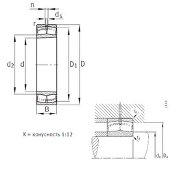 Bearing 23238-B-K-MB FAG