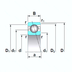 Bearing 7008CTRSU NSK