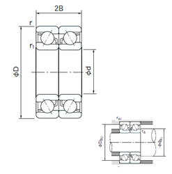 Bearing 7008DB NACHI