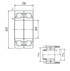 Bearing 7007DF NACHI