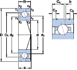 Bearing 7005 ACE/HCP4AL SKF