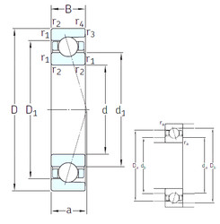 Bearing SEA80 /NS 7CE3 SNFA