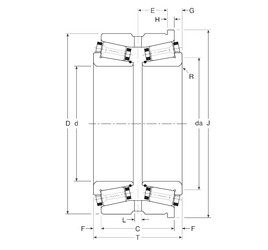 Bearing 80033X/80068H Gamet