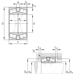 Bearing 32968-N11CA-A550-600 FAG