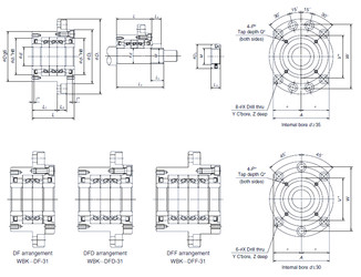 Bearing WBK25DF-31 NSK