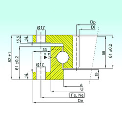 Bearing ZK.22.1000.100-1SN ISB