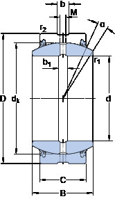 Bearing GEZ 312 ES-2RS SKF