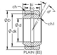 Bearing GEZ44ES AST