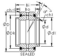 Bearing GEWZ88ES-2RS AST