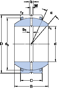 Bearing GEZH 508 ES-2LS SKF