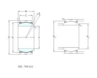 Bearing GEZ106TXE-2LS SKF