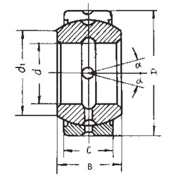 Bearing GEZ38ES-2RS FBJ