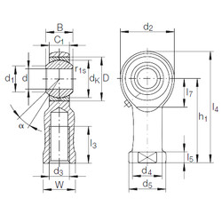 Bearing GIKFL 12 PB INA