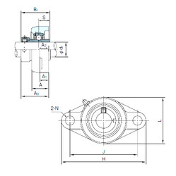 Bearing UGFL205 NACHI