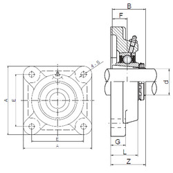 Bearing UKF211 CX