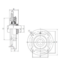 Bearing UKFC205 ISO