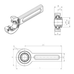 Bearing UKSP205H SNR