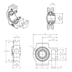 Bearing UKT305H SNR