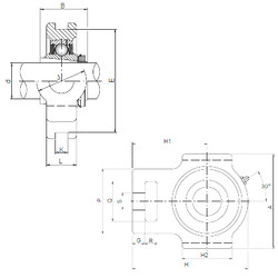 Bearing UKT211 ISO