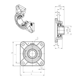 Bearing USFE203 SNR