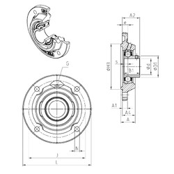 Bearing USFEE212 SNR