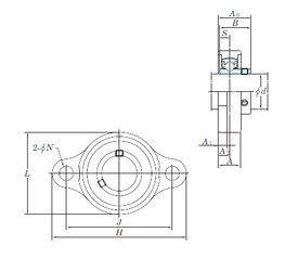 Bearing USFL006S6 KOYO