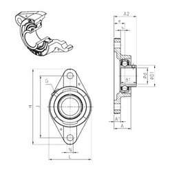 Bearing USFLE202 SNR