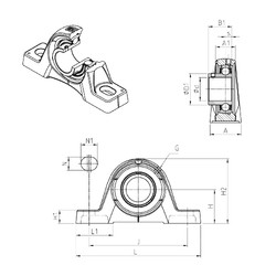 Bearing USPE212 SNR