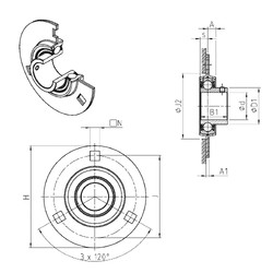 Bearing USPF206 SNR